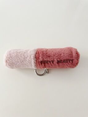 Fenty Beauty Fuzzy Chain Gloss Bomb Holder Keychain